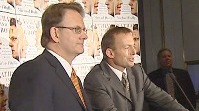 Opposition Leader Mark Latham and Health Minister Tony Abbott.
