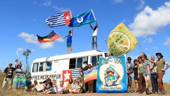 Activists on the road from Lake Eyre to Cairns