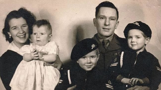 Charles and Eileen Stewart with their children