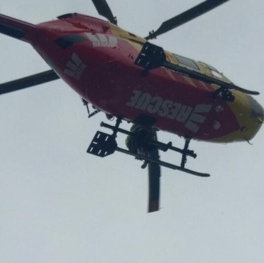 Westpac Police Rescue helicopter.