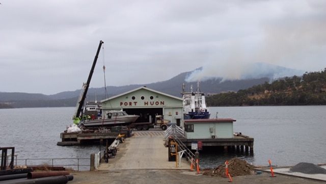 Smoke at Port Huon, Tasmania, February 2019.