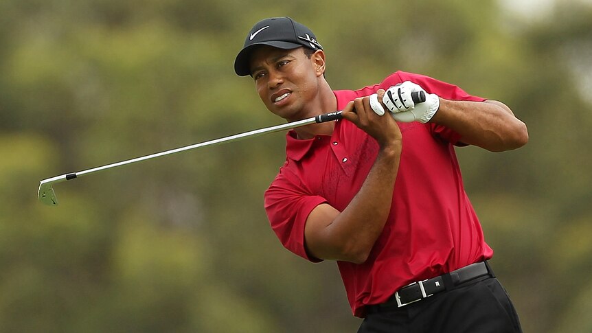 Tiger Woods mixed eagles with double-bogeys at Sherwood to forge three strokes ahead (file photo)