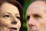 LtoR Prime Minister Julia Gillard and Greens leader Bob Brown