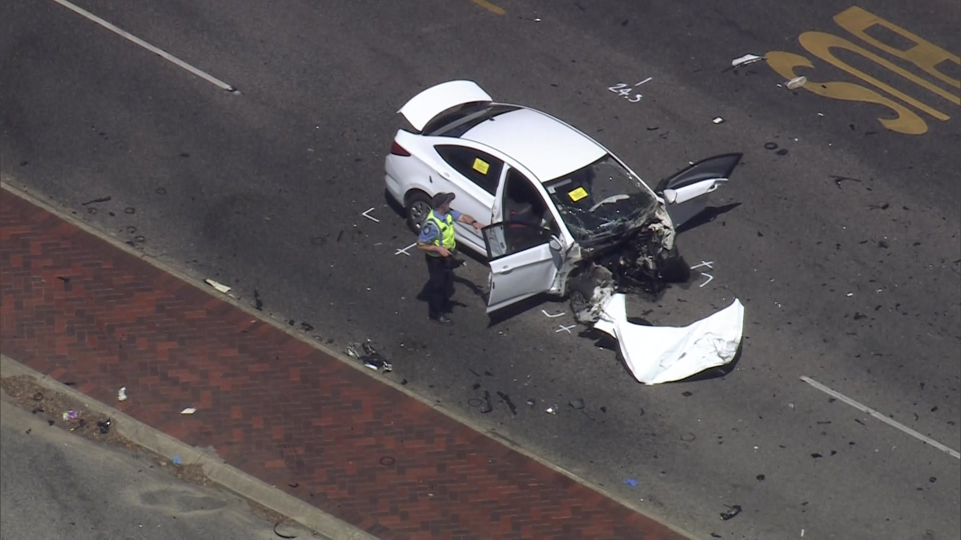 Breaking: Police pursuit ends in serious crash in Perth's south