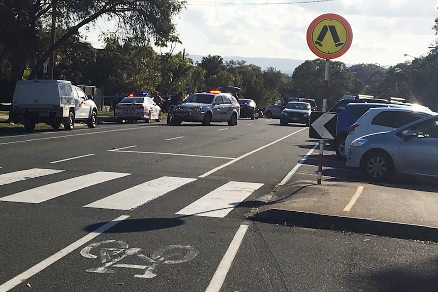 Police have blocked off Imperial Parade and access to Labrador State School.