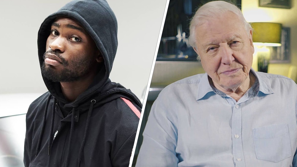 UK rapper Dave and Sir David Attenborough