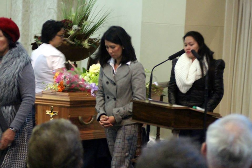 Mourners pay last respects to Olga Neubert