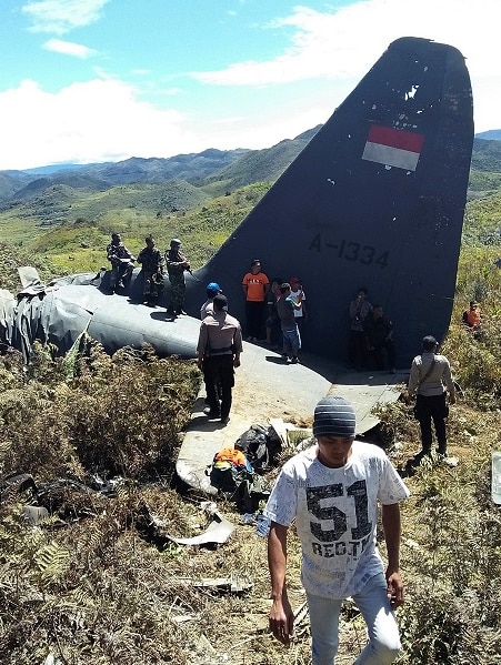 Former RAAF Hercules crashes in Indonesia, killing 13 people.