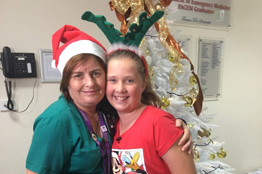 Clinical nurse consultant Dale Mason was one of the many staff at the PA Hospital who was shown appreciation by Maddy.