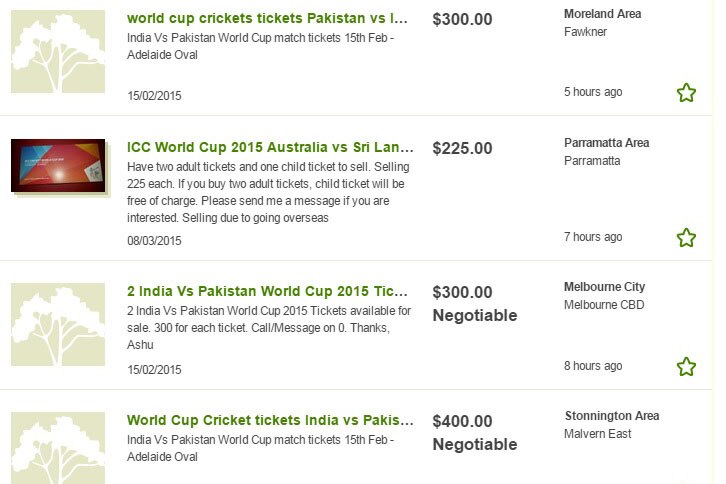 World Cup tickets for sale on Gumtree