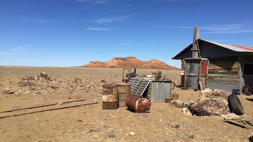 Remote cabin on a movie set near Middleton, 170 kilometres west of Winton in central-west Queensland