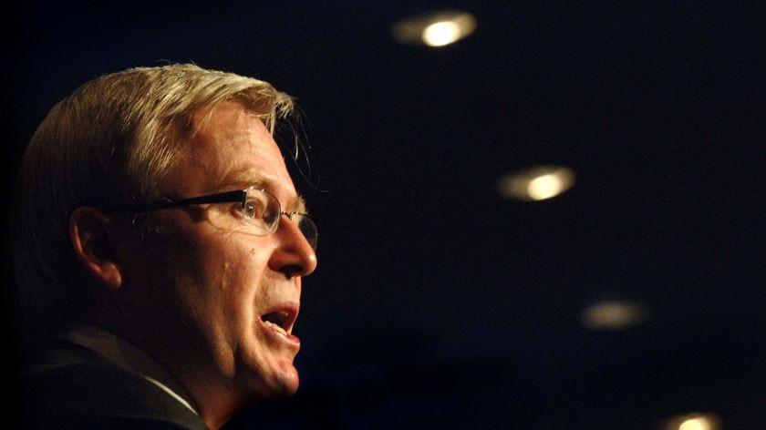 Kevin Rudd says the Labor plan is a step in the right direction. (File photo)