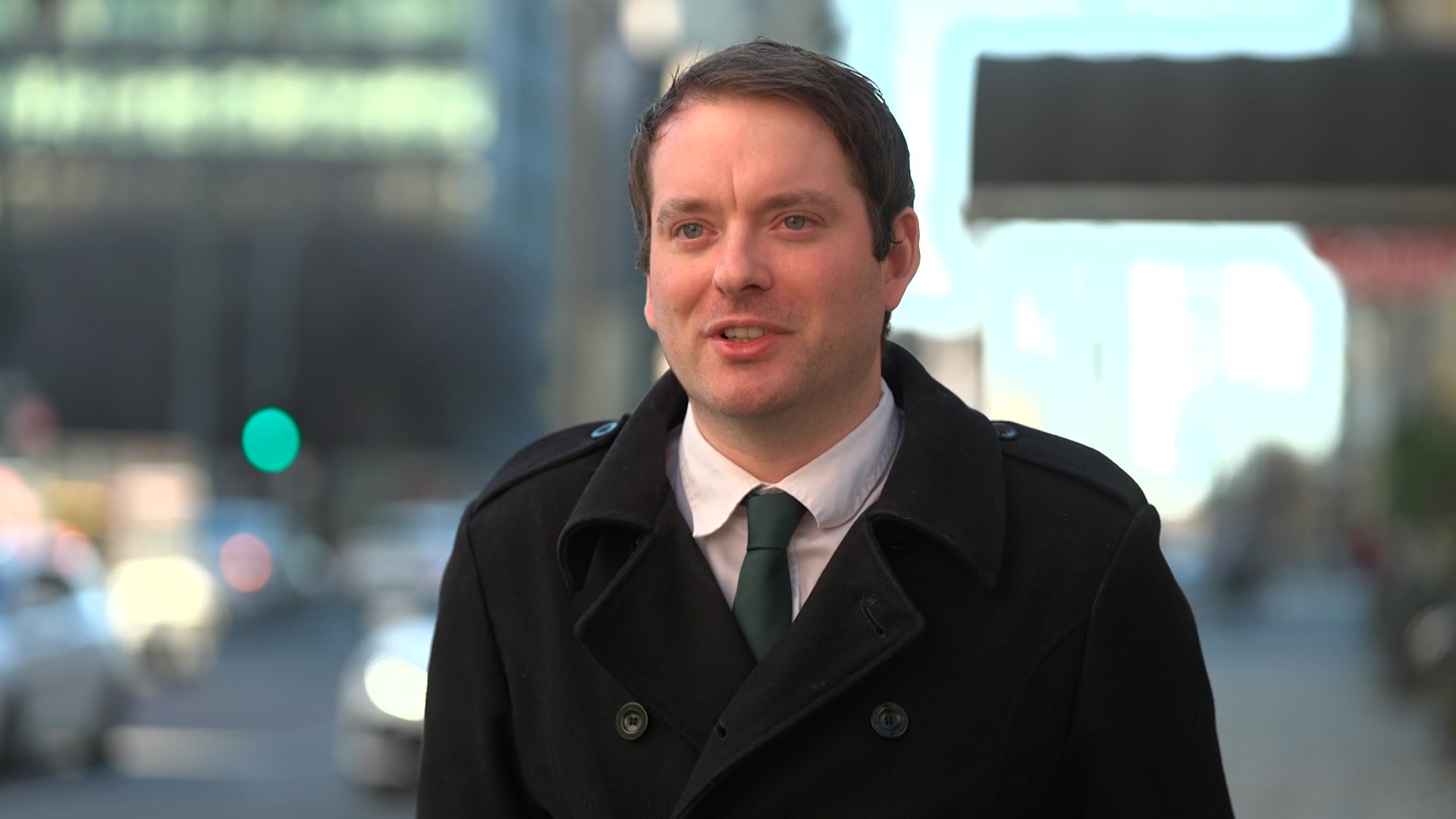 Adelaide councillor Keiran Snape in Adelaide's CBD.
