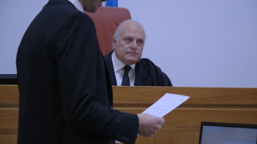 Supreme Court judge George Karra during proceedings.