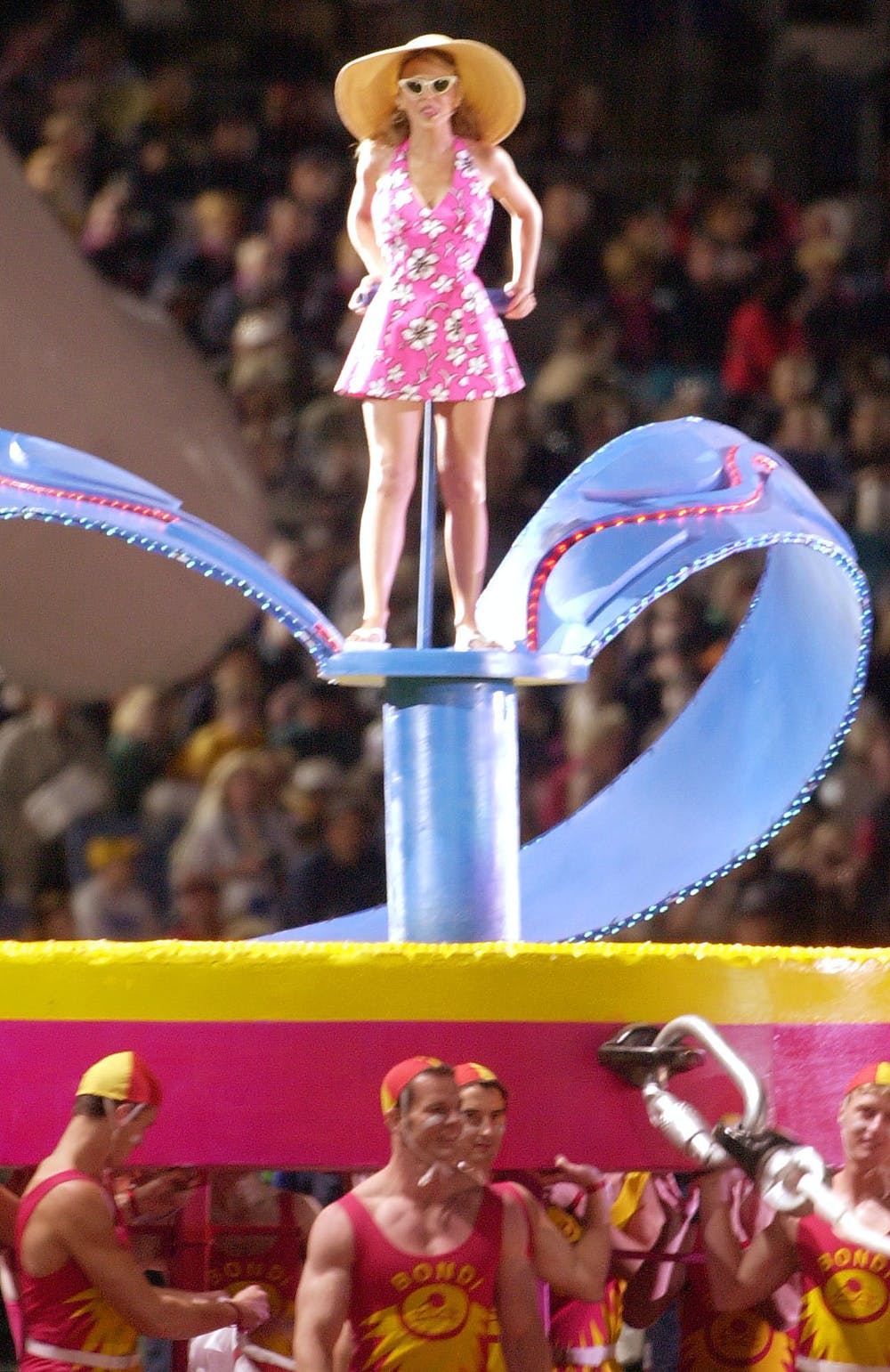 Kylie Minogue in thongs at the 2000 Olympics.