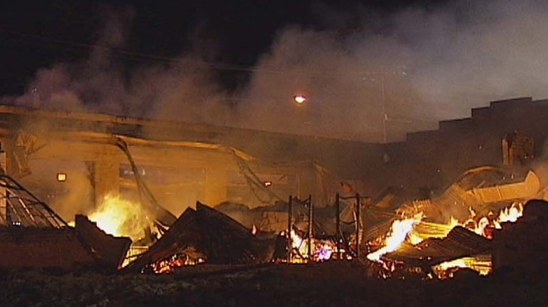 Healesville industrial laundry fire July 9, 2012