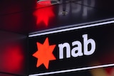 A NAB logo outside an atm