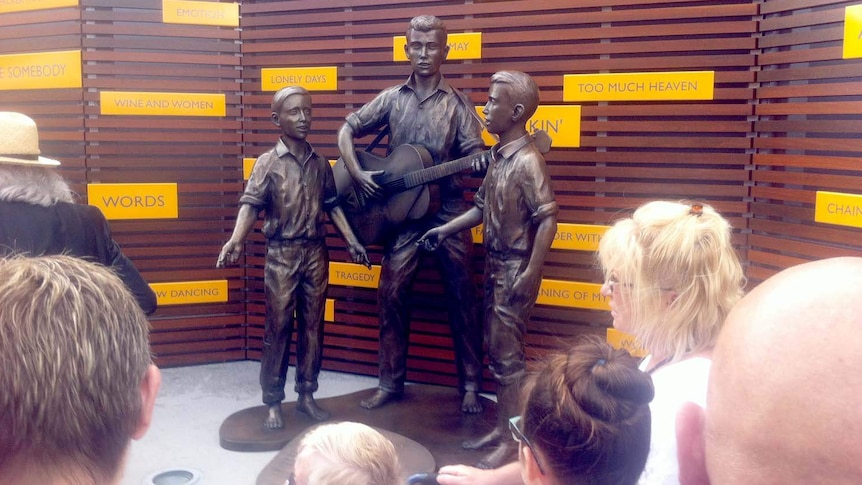 Bee Gees statue in Redcliffe
