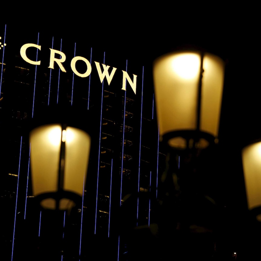 A logo on Crown Towers as part of City of Dreams