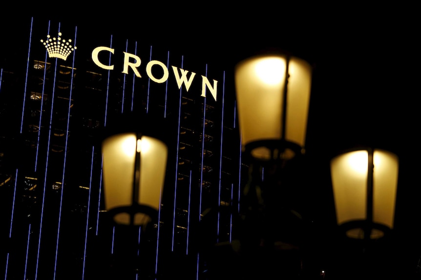 A logo on Crown Towers as part of City of Dreams