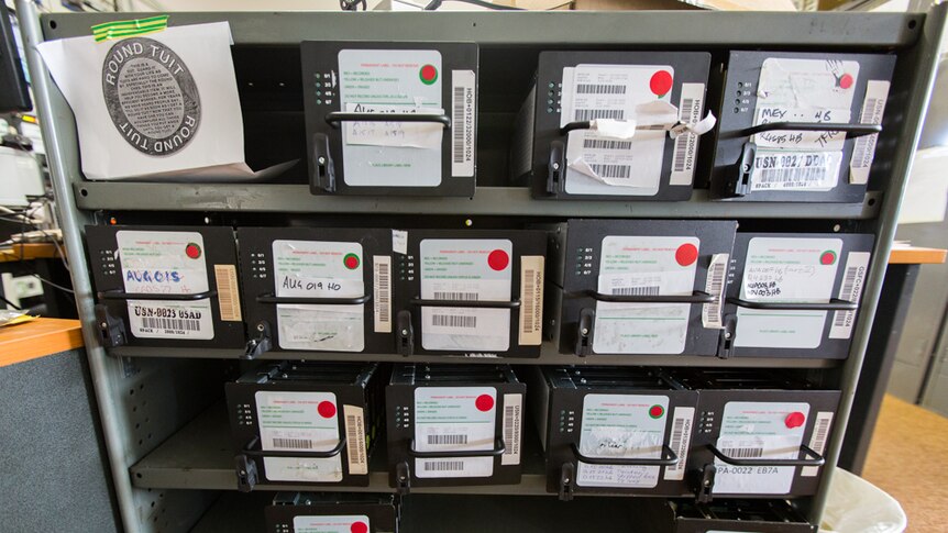 Hard drives containing between 8TB-32TB are stored with readings and data, then sent to Washington for further research.