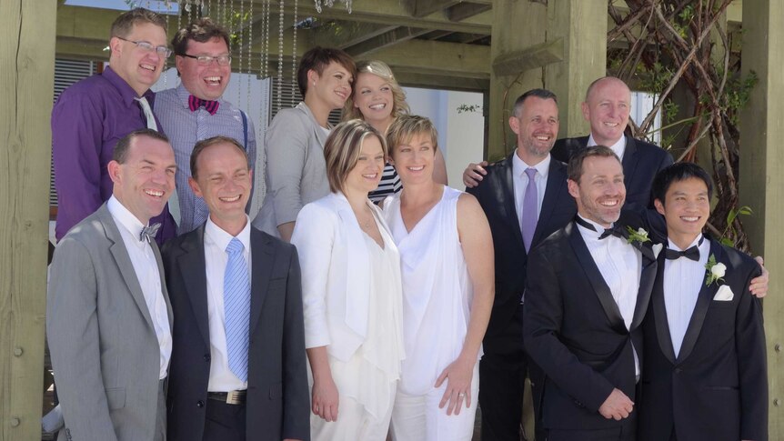 Some of the first same-sex couples to get married in Australia