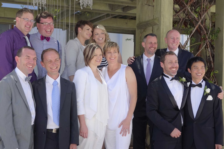 Some of the first same-sex couples to get married in Australia