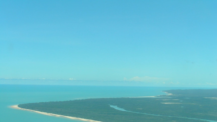 Brilliant blue sea surrounding the Tiwi Islands