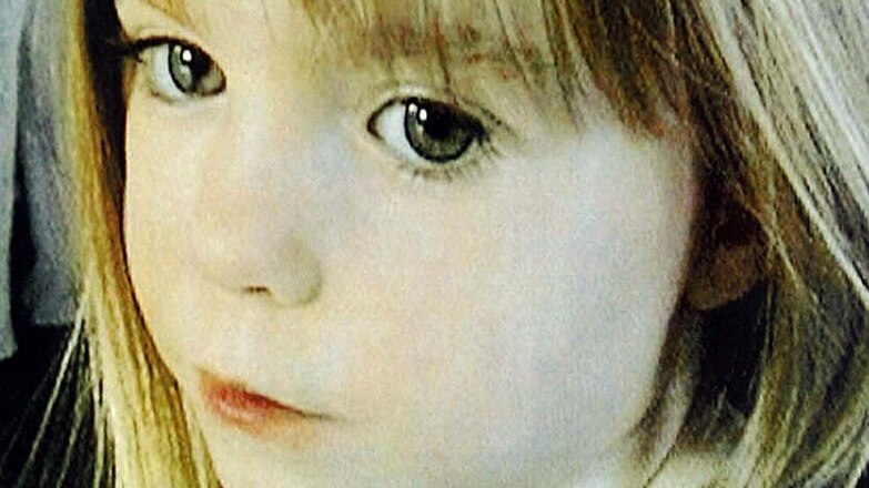 Missing British girl Madeleine McCann.
