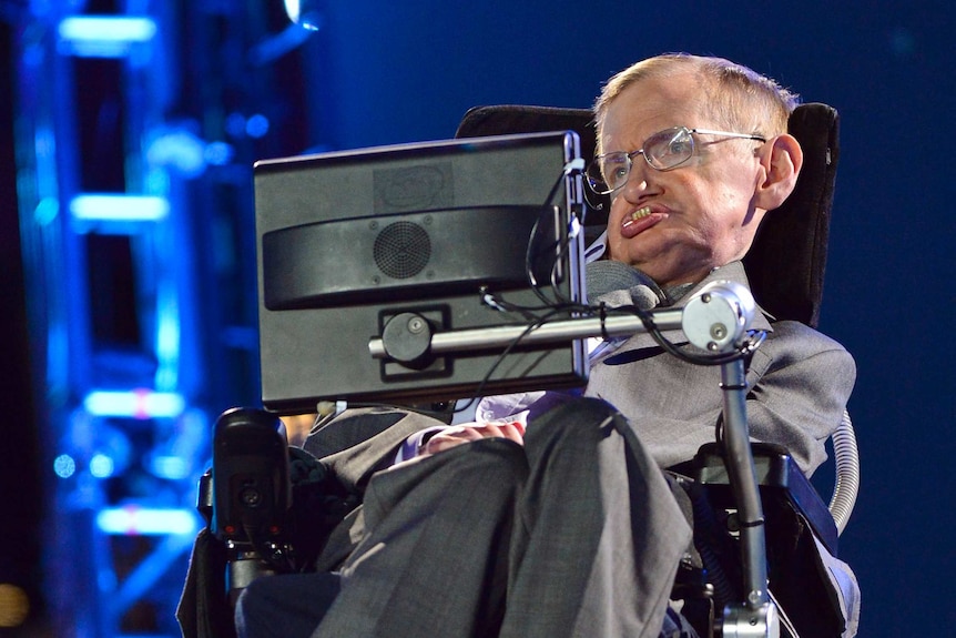 Hawking also appeared on the rock legends' last album, The Division Bell, in 1994.