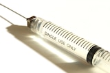 An intravenous needle.