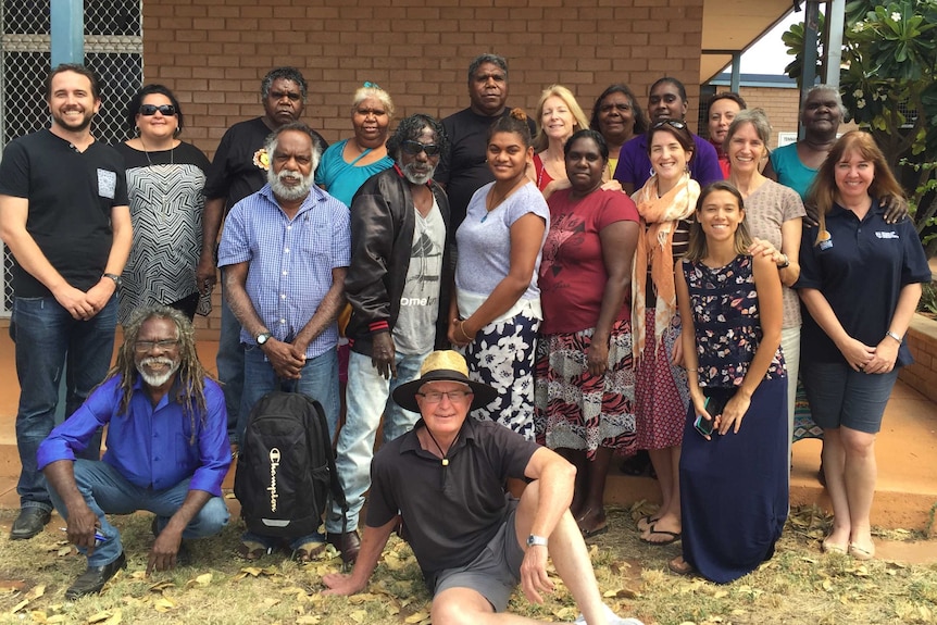 A group photo of the research team in Indigenous literacy.