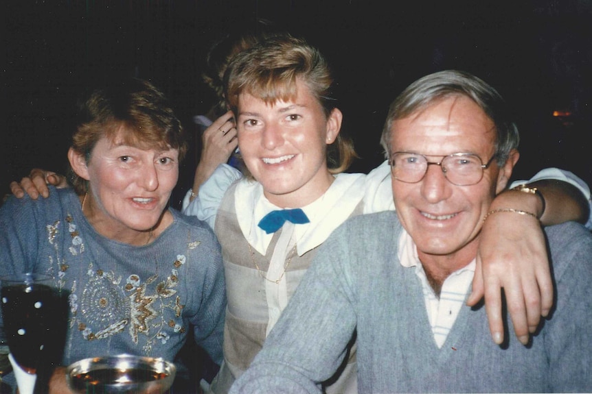 Young Chris and parents