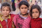 Three young girls in Iraq.