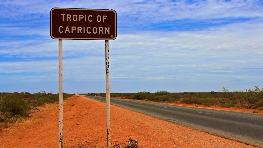 Tropic of Capricorn sign in WA