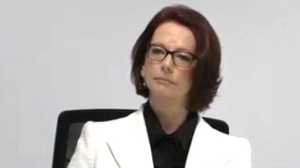 Julia Gillard appears before the Trade Union Royal Commission in Sydney.