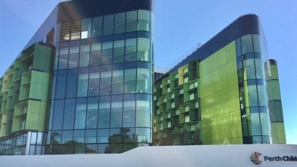 Exterior shot of the unopened Perth Children's Hospital.