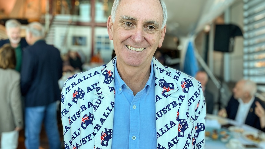 Paul Burnham wearing Australia jacket