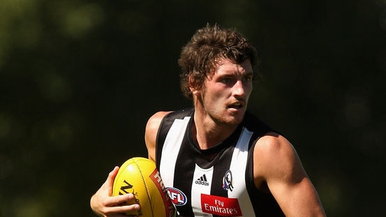 Like father, like son: First-gamer Jaxson Barham started his Collingwood career in brilliant style.