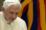Pope Benedict XVI celebrates his inaugural mass in Rome.