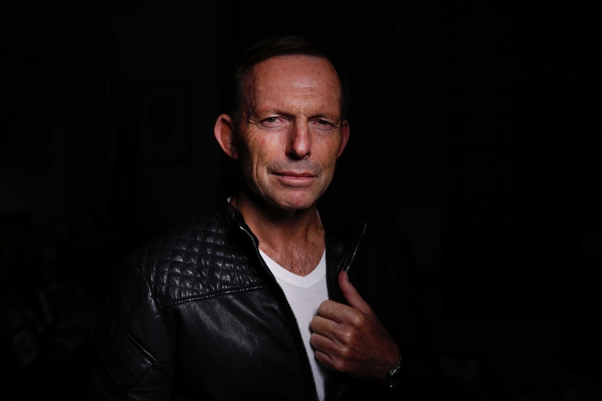 Tony Abbott models ex-SASR trooper's roo-skin leather jacket