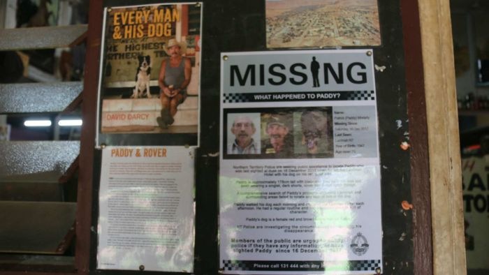 Missing Man posters on a board