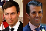 A composite image of Jared Kushner and Donald Trump Junior.