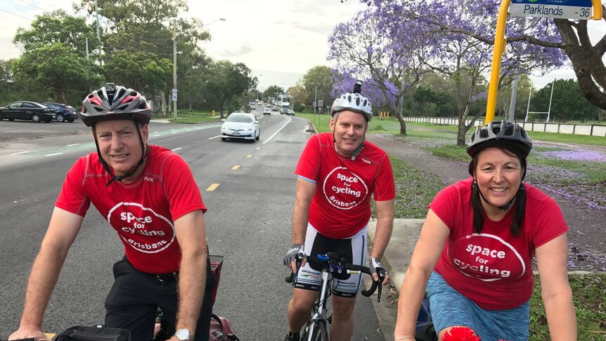 Mitch, Andrew and Carolyn from Space For Cycling