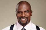 Terry Crews wearing a smart shirt and suspenders, in character for Brooklyn Nine-Nine