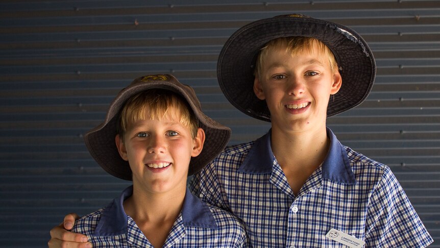 Angus and Lawsen Ford from Hughenden Station in north west Queensland