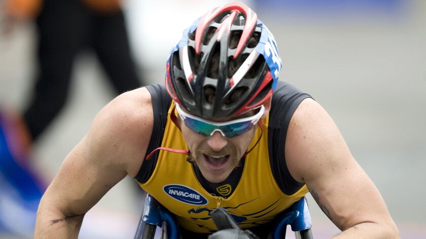 No route to London: Kurt Fearnley.