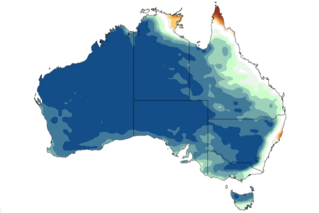 BLUE map of Australia. Seriously this is the bluest (most likely above average rainfall forecast I have seen in the last 3 yrs!)