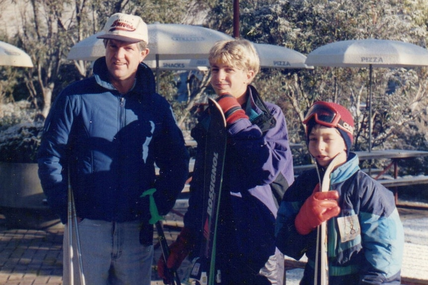 Phillip Carlyle with sons Ben and Stefan Carlyle