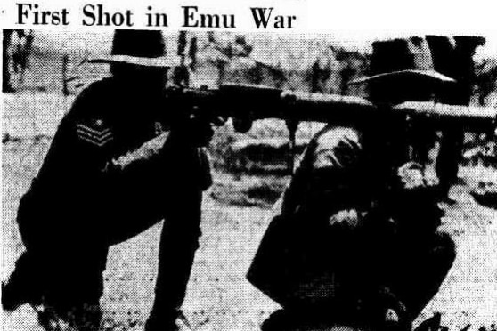 A screenshot of a black and white newspaper clipping.